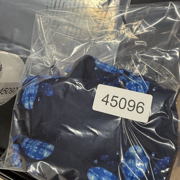 New Sonoma Blouse Women M Medium Blue Floral V-Neck Sleeveless Wide Strap Rayon - Picture 9 of 9